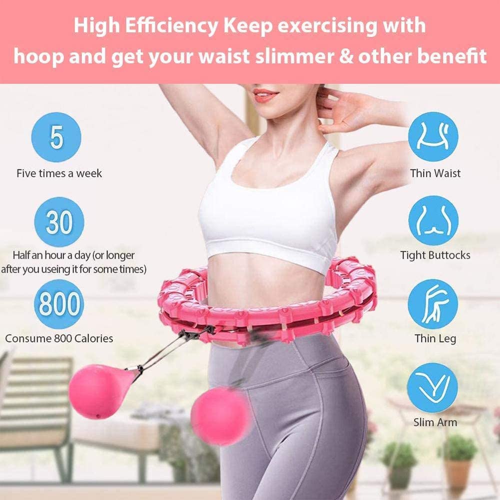 18-24Knots Adjustable Exercise Hoop Smart Exercise Hoop Weight Loss